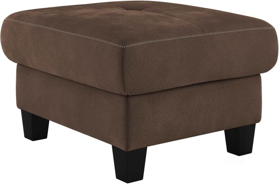 Places of Style Hocker Varese Kruisnaad in beige - Foto 2