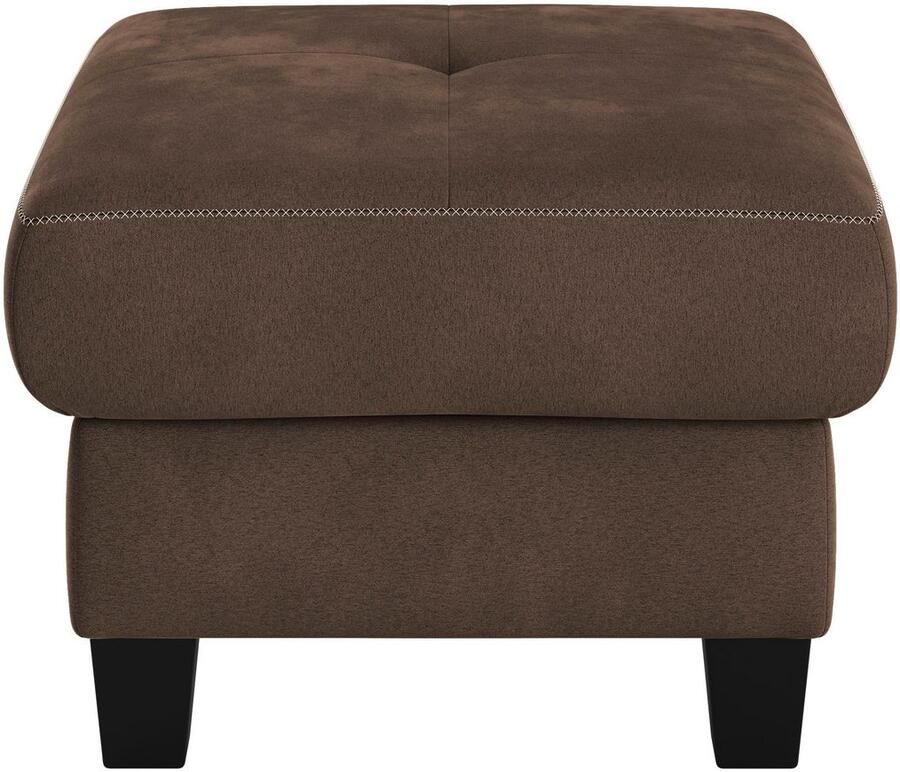 Places of Style Hocker Varese Kruisnaad in beige