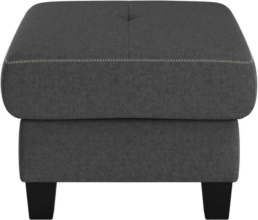 Places of Style Hocker Varese Kruisnaad in beige