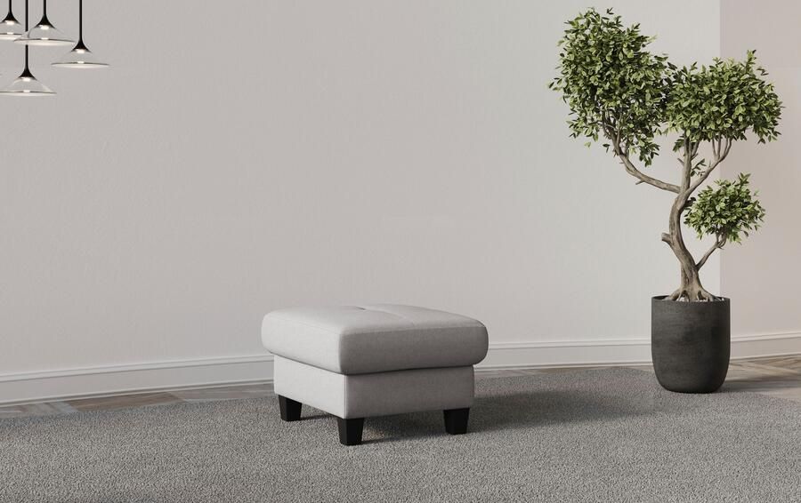 Places of Style Hocker Varese Kruisnaad in beige - Foto 3