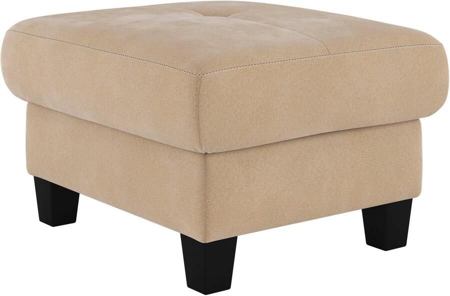 Places of Style Hocker Varese Kruisnaad in beige - Foto 2