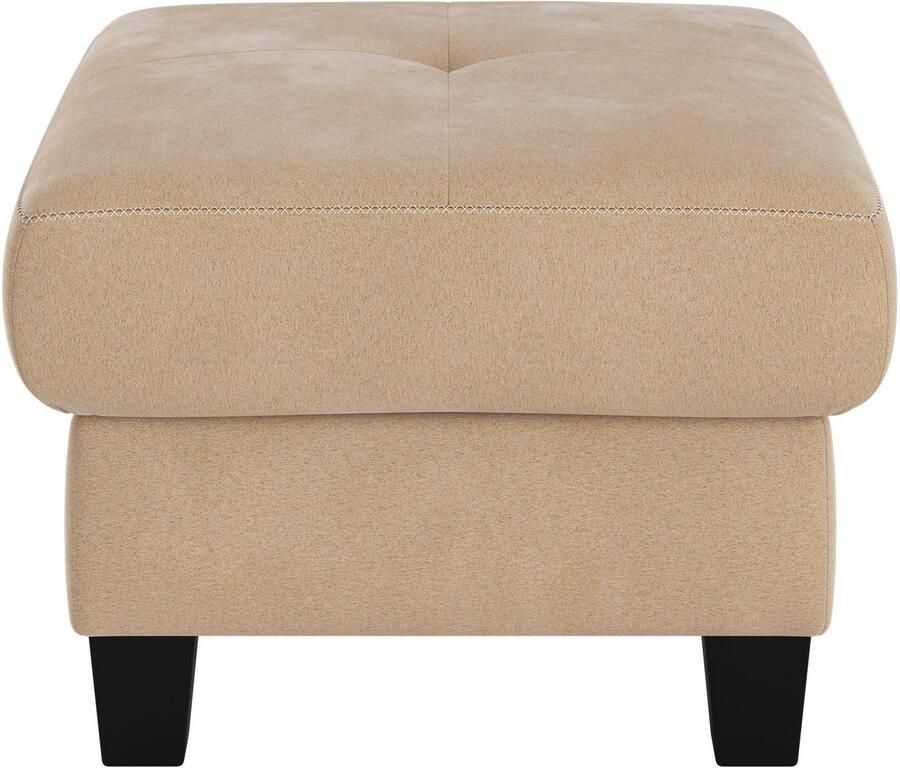 Places of Style Hocker Varese Kruisnaad in beige