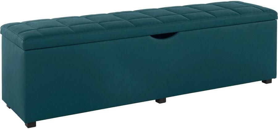 Places of Style Hockerbank Checked met bergruimte breedte 120 cm en 160 cm als bedbank te gebruiken - Foto 3