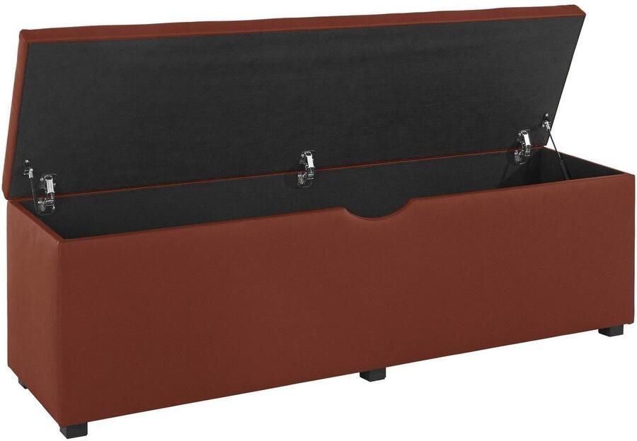 Places of Style Hockerbank Checked met bergruimte breedte 120 cm en 160 cm als bedbank te gebruiken