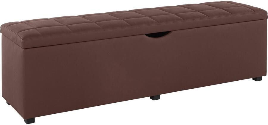 Places of Style Hockerbank Checked met bergruimte breedte 120 cm en 160 cm als bedbank te gebruiken - Foto 7