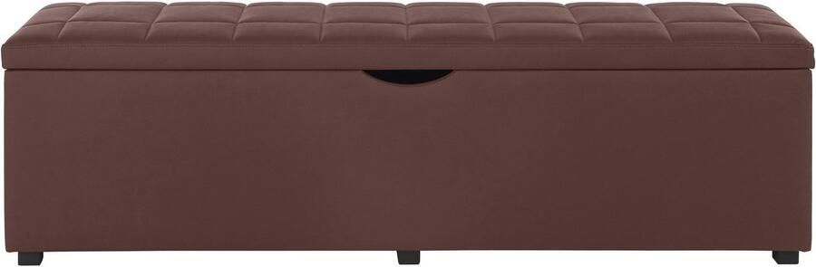 Places of Style Hockerbank Checked met bergruimte breedte 120 cm en 160 cm als bedbank te gebruiken - Foto 12