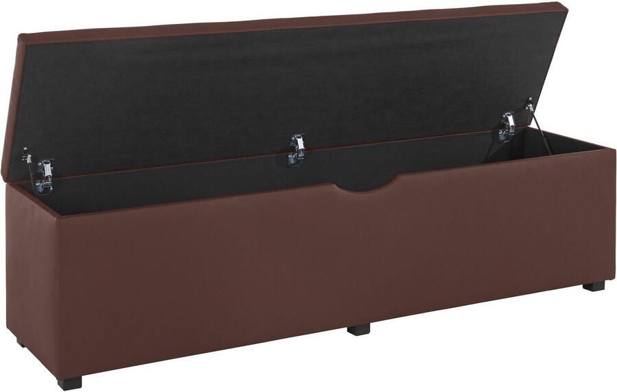 Places of Style Hockerbank Checked met bergruimte breedte 120 cm en 160 cm als bedbank te gebruiken - Foto 5