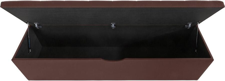 Places of Style Hockerbank Checked met bergruimte breedte 120 cm en 160 cm als bedbank te gebruiken - Foto 11