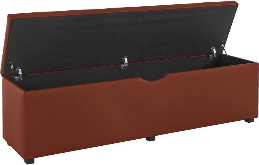 Places of Style Hockerbank Checked met bergruimte breedte 120 cm en 160 cm als bedbank te gebruiken - Foto 3