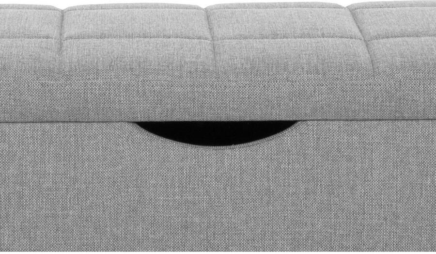 Places of Style Hockerbank Checked met bergruimte breedte 120 cm en 160 cm als bedbank te gebruiken - Foto 2