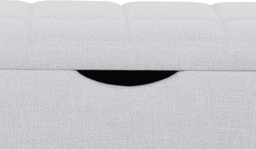 Places of Style Hockerbank Checked met bergruimte breedte 120 cm en 160 cm als bedbank te gebruiken - Foto 2