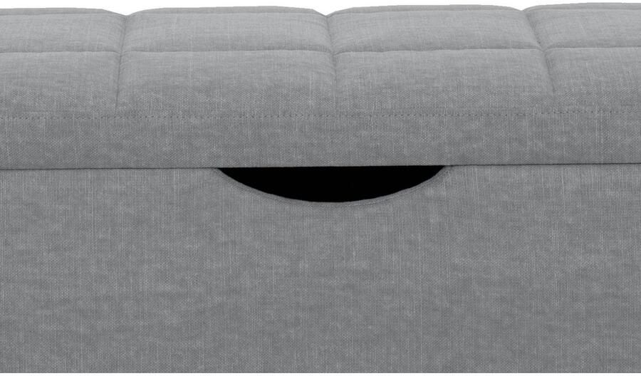 Places of Style Hockerbank Checked met bergruimte breedte 120 cm en 160 cm als bedbank te gebruiken - Foto 2