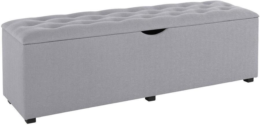 Places of Style Hockerbank Knobbed Hockerbank met bergruimte breedte 120 cm en 160 cm - Foto 4