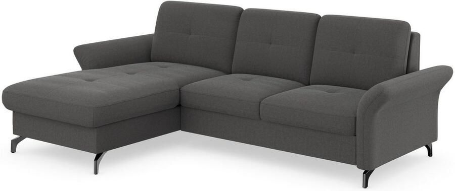 Places of Style Hoekbank Calando L-vorm naar keuze met slaapfunctie bedkist en armleuning - Foto 5