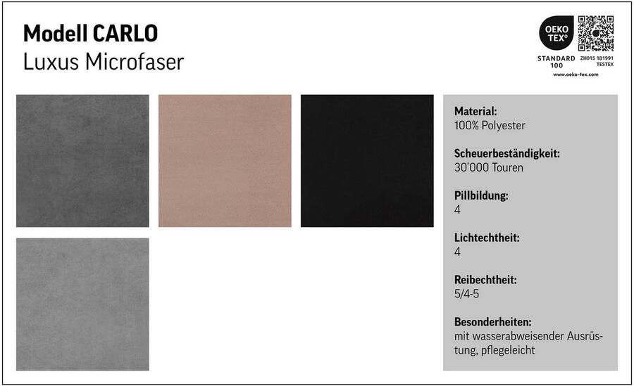 Places of Style Hoekbank Carlo L-vorm met hoofdeinde-verstelling & houten frame-look optionele relaxfunctie - Foto 4