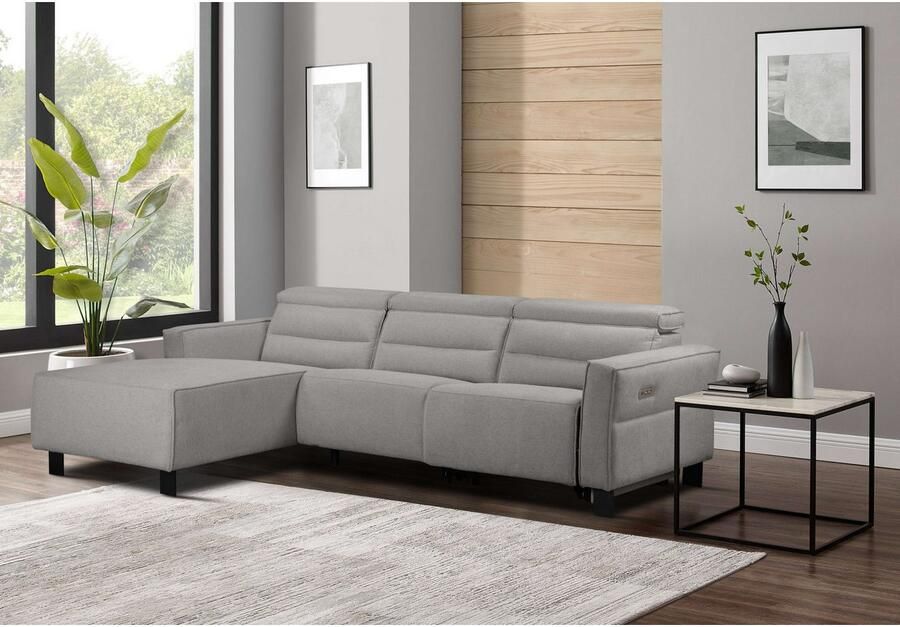 Home affaire Hoekbank Carpari L-vorm 263 cm handmatige of elektrische relaxfunctie - Foto 4