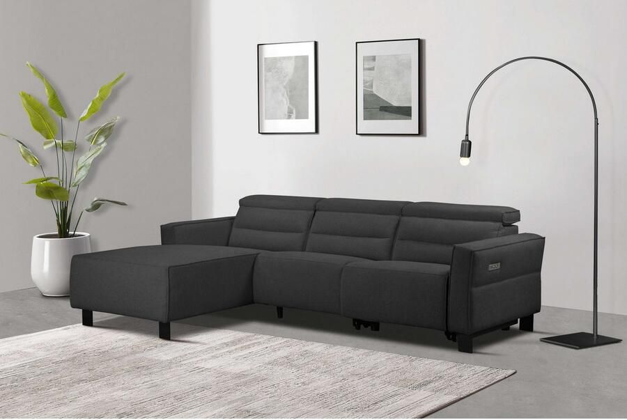 Home affaire Hoekbank Carpari L-vorm 263 cm handmatige of elektrische relaxfunctie - Foto 7