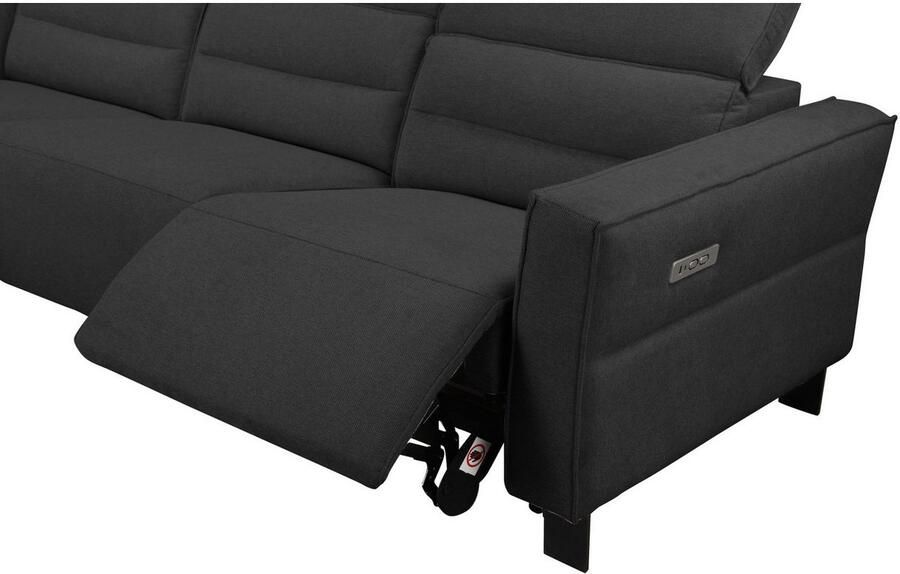 Home affaire Hoekbank Carpari L-vorm 263 cm handmatige of elektrische relaxfunctie - Foto 9