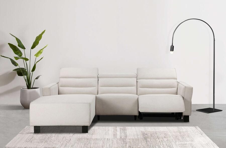 Home affaire Hoekbank Carpari L-vorm 263 cm handmatige of elektrische relaxfunctie - Foto 13