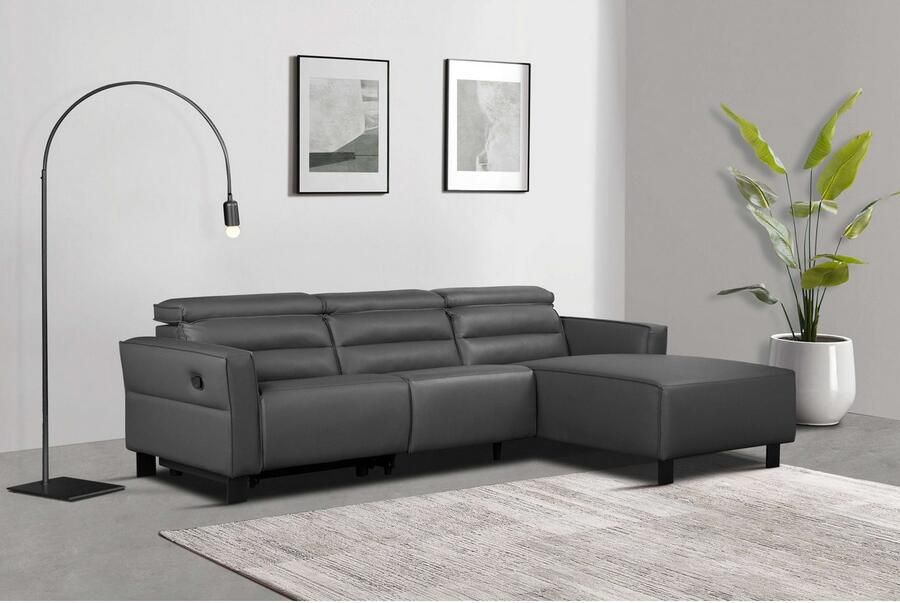 Home affaire Hoekbank Carpari L-vorm 263 cm handmatige of elektrische relaxfunctie - Foto 8