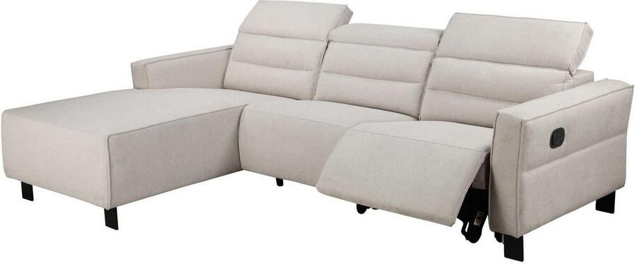 Home affaire Hoekbank Carpari L-vorm 263 cm handmatige of elektrische relaxfunctie - Foto 13