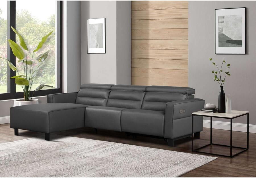 Home affaire Hoekbank Carpari L-vorm 263 cm handmatige of elektrische relaxfunctie - Foto 5