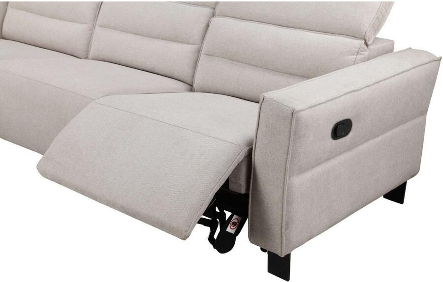 Home affaire Hoekbank Carpari L-vorm 263 cm handmatige of elektrische relaxfunctie - Foto 8