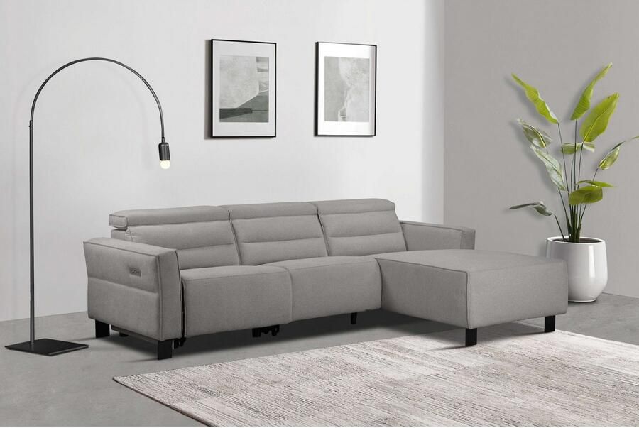 Home affaire Hoekbank Carpari L-vorm 263 cm handmatige of elektrische relaxfunctie - Foto 6