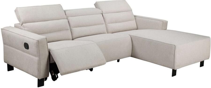 Home affaire Hoekbank Carpari L-vorm 263 cm handmatige of elektrische relaxfunctie - Foto 8