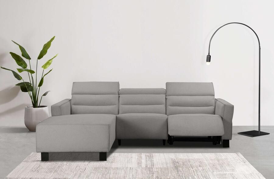 Home affaire Hoekbank Carpari L-vorm 263 cm handmatige of elektrische relaxfunctie - Foto 6