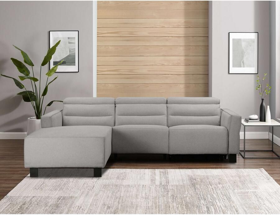 Home affaire Hoekbank Carpari L-vorm 263 cm handmatige of elektrische relaxfunctie - Foto 3