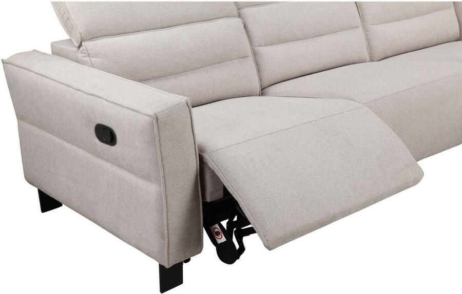 Home affaire Hoekbank Carpari L-vorm 263 cm handmatige of elektrische relaxfunctie - Foto 7