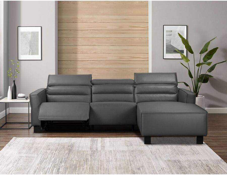 Home affaire Hoekbank Carpari L-vorm 263 cm handmatige of elektrische relaxfunctie - Foto 4