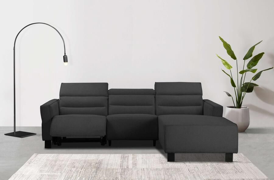 Home affaire Hoekbank Carpari L-vorm 263 cm handmatige of elektrische relaxfunctie - Foto 11