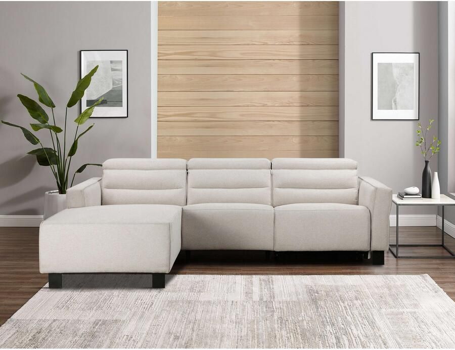 Home affaire Hoekbank Carpari L-vorm 263 cm handmatige of elektrische relaxfunctie - Foto 3