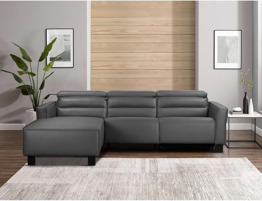 Home affaire Hoekbank Carpari L-vorm 263 cm handmatige of elektrische relaxfunctie - Foto 2