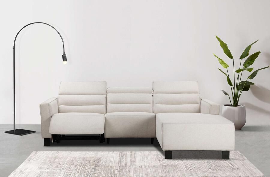 Home affaire Hoekbank Carpari L-vorm 263 cm handmatige of elektrische relaxfunctie - Foto 12