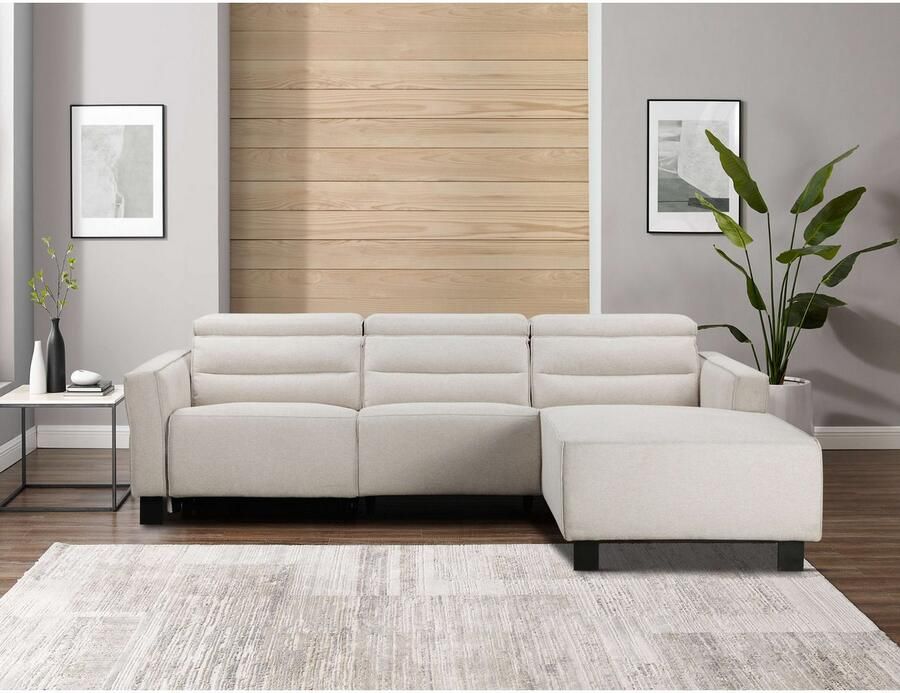 Home affaire Hoekbank Carpari L-vorm 263 cm handmatige of elektrische relaxfunctie - Foto 3