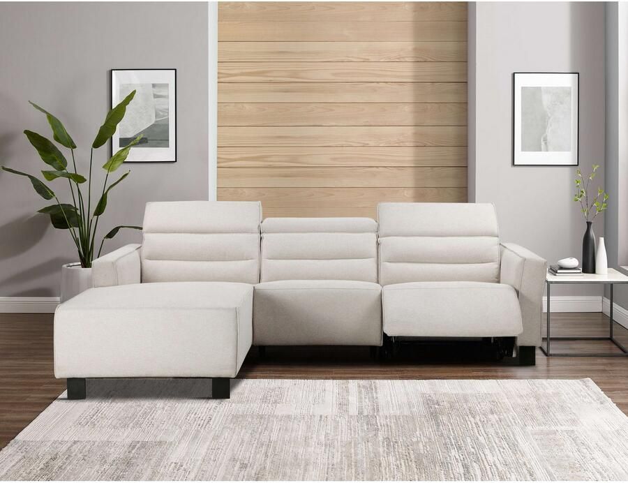 Home affaire Hoekbank Carpari L-vorm 263 cm handmatige of elektrische relaxfunctie - Foto 3
