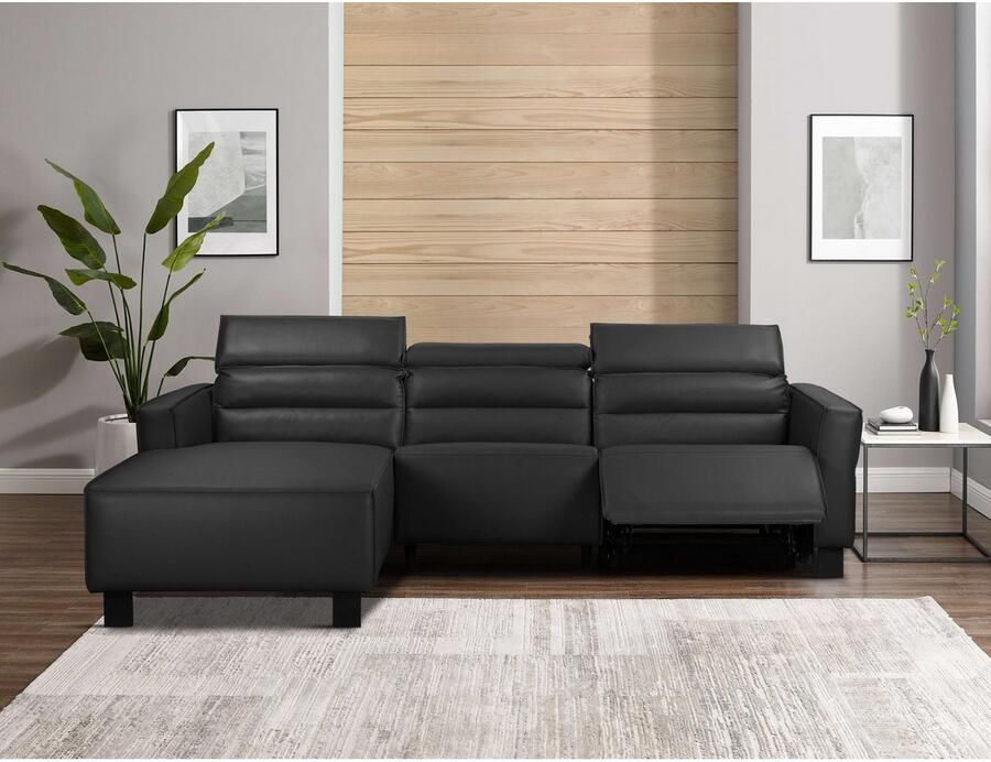 Home affaire Hoekbank Carpari L-vorm 263 cm handmatige of elektrische relaxfunctie - Foto 3