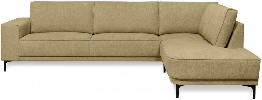 Places of Style Hoekbank CASINA met ronde ottoman poef voetenbank in een zachte chenille stof - Foto 5