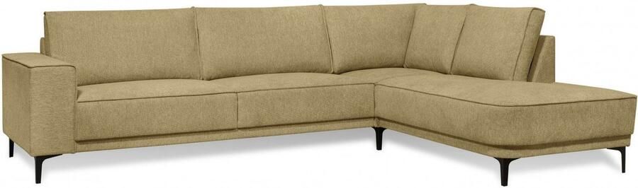 Places of Style Hoekbank CASINA met ronde ottoman poef voetenbank in een zachte chenille stof - Foto 8