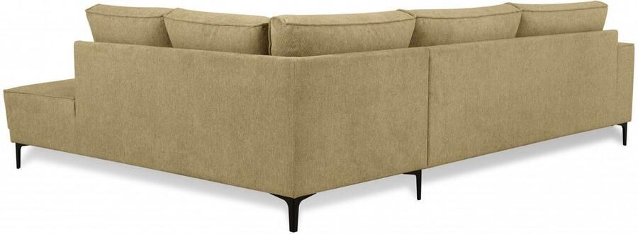 Places of Style Hoekbank CASINA met ronde ottoman poef voetenbank in een zachte chenille stof - Foto 6