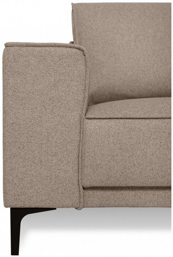 Places of Style Hoekbank CASINA met ronde ottoman poef voetenbank in een zachte chenille stof - Foto 4