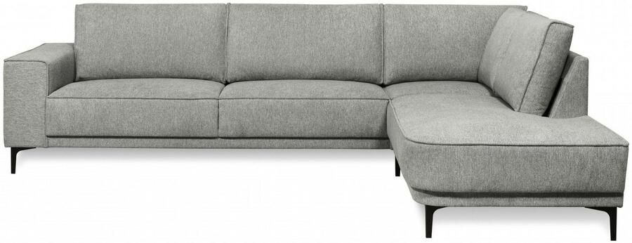 Places of Style Hoekbank CASINA met ronde ottoman poef voetenbank in een zachte chenille stof - Foto 5