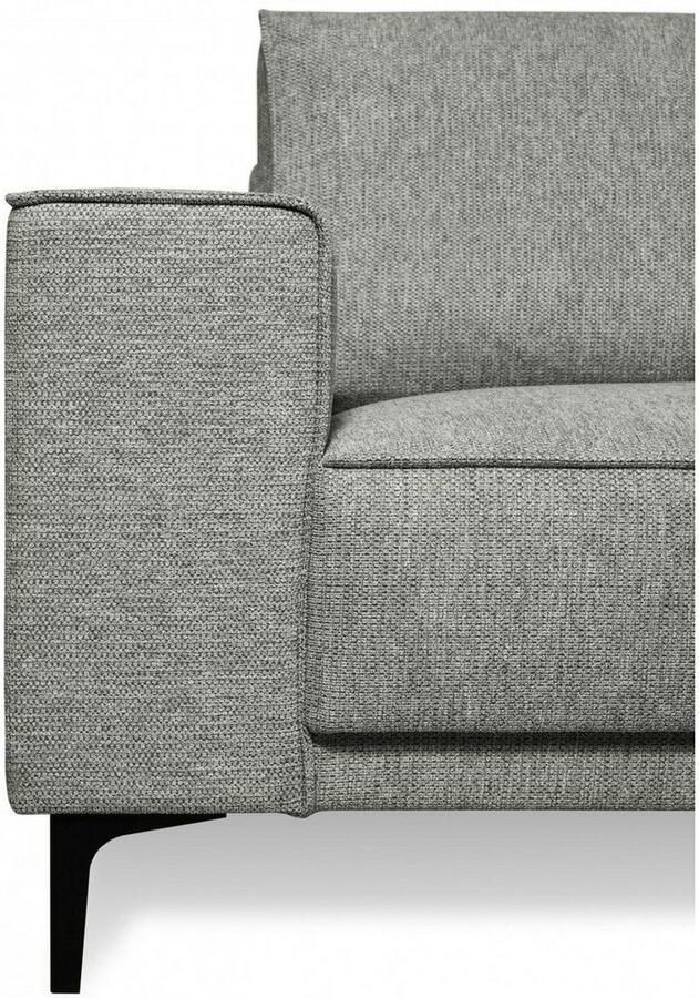 Places of Style Hoekbank CASINA met ronde ottoman poef voetenbank in een zachte chenille stof - Foto 4