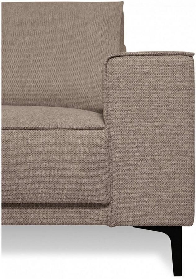 Places of Style Hoekbank CASINA met ronde ottoman poef voetenbank in een zachte chenille stof - Foto 4