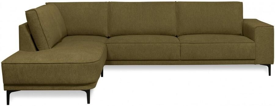 Places of Style Hoekbank CASINA met ronde ottoman poef voetenbank in een zachte chenille stof - Foto 5