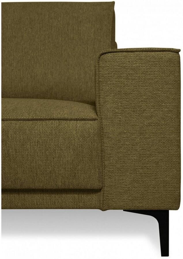 Places of Style Hoekbank CASINA met ronde ottoman poef voetenbank in een zachte chenille stof - Foto 4