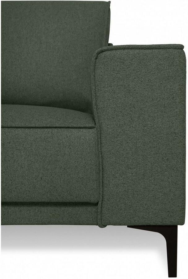 Places of Style Hoekbank CASINA met ronde ottoman poef voetenbank in een zachte chenille stof - Foto 4